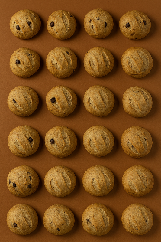 Biscotti gocce cioccolato e rum